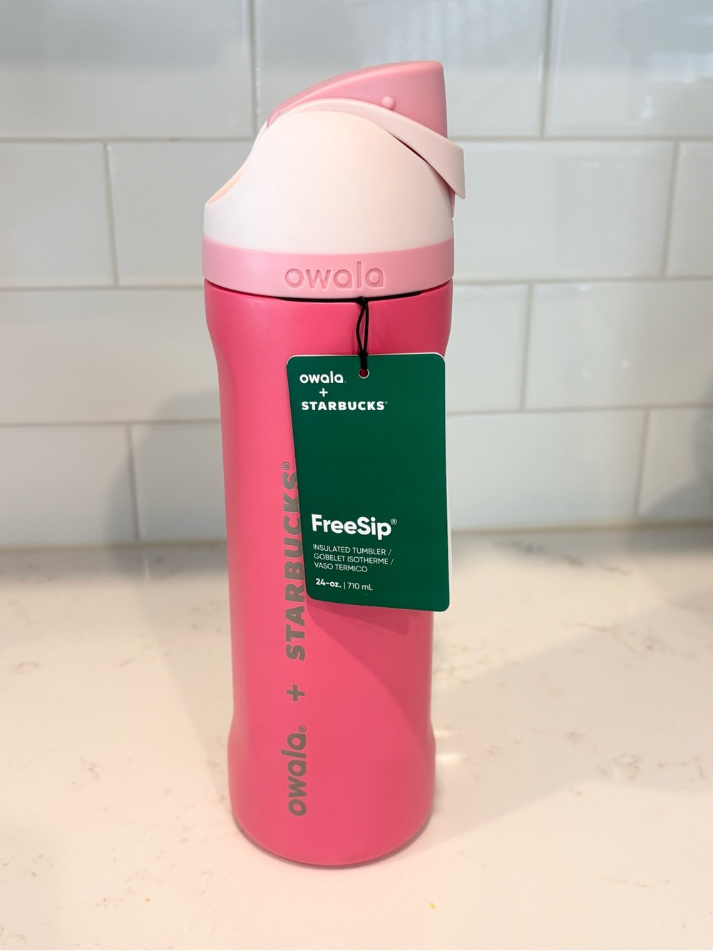 Starbucks Pink Owala 24oz NWT FreeSip